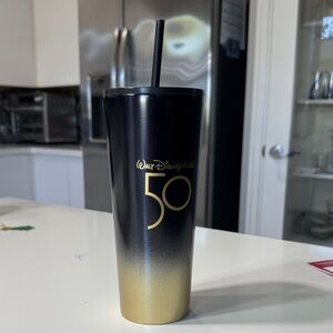 Disney Black and Gold 50th Celebration Tumbler